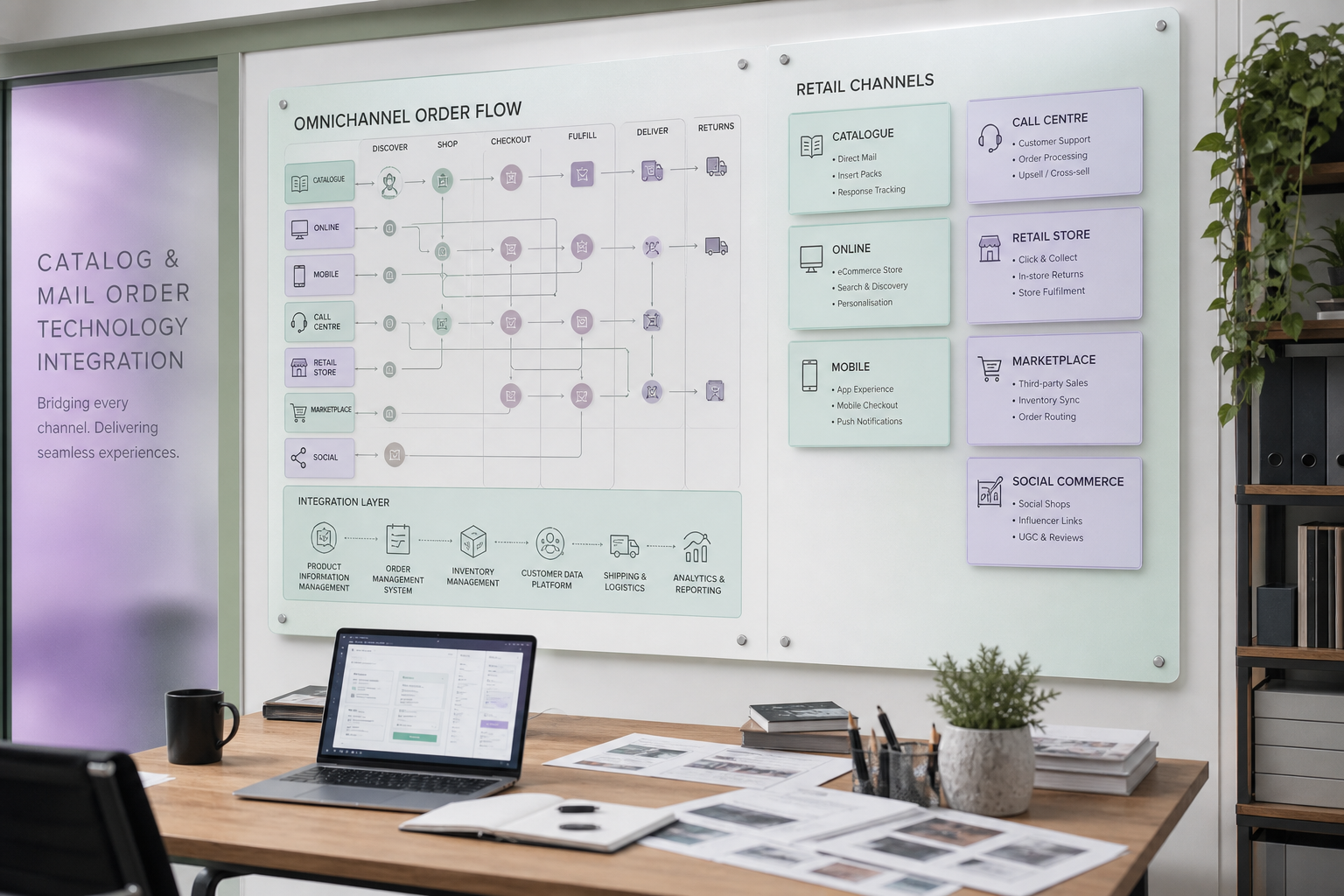 Catalog and mail-order retail technology integration project